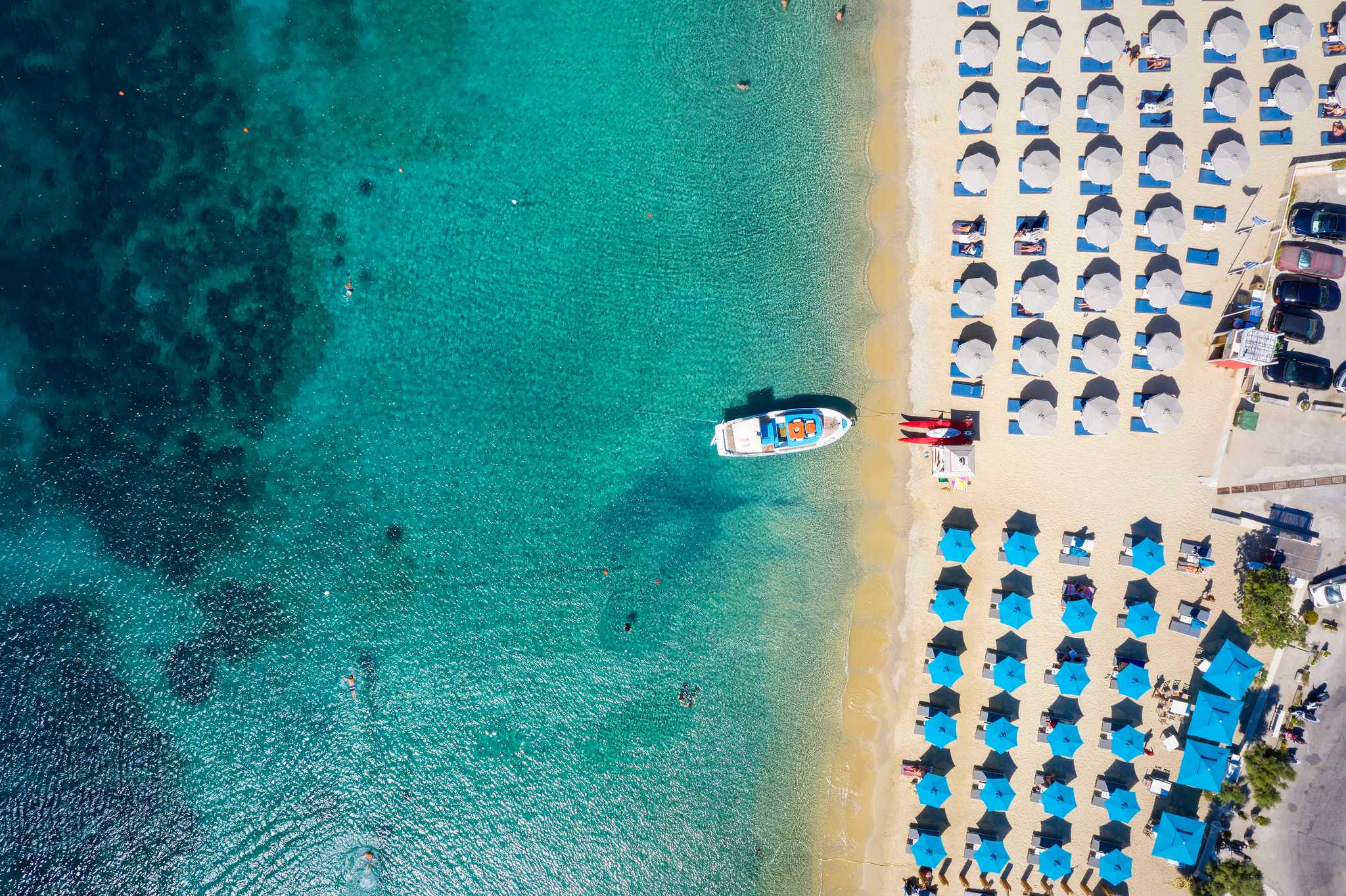 Ornos Beach पर निजी दिन की यात्रा में यात्रा ठहराव Mykonos से