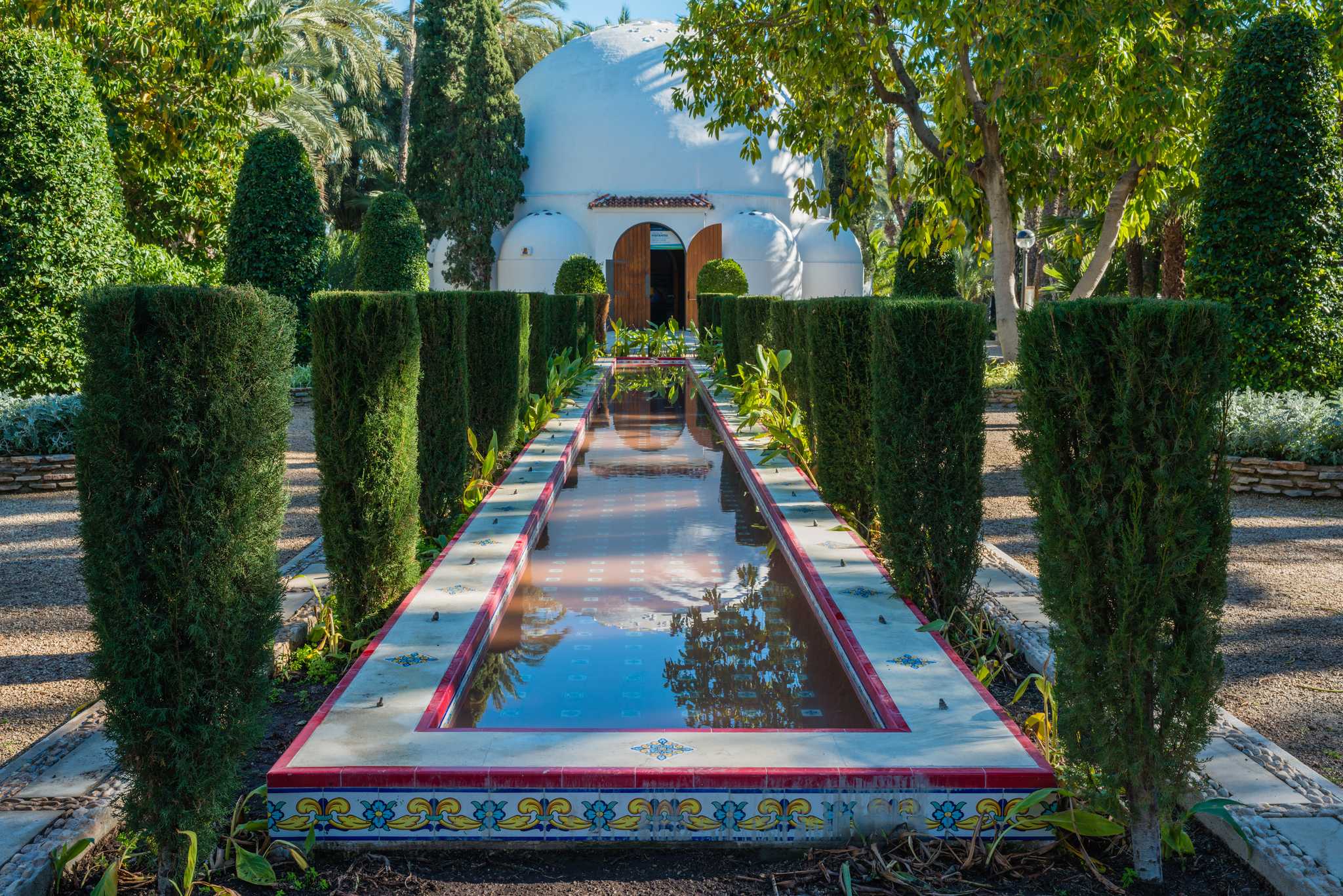 Itinerary stop at Palmeral of Elche on private day trip from Valencia