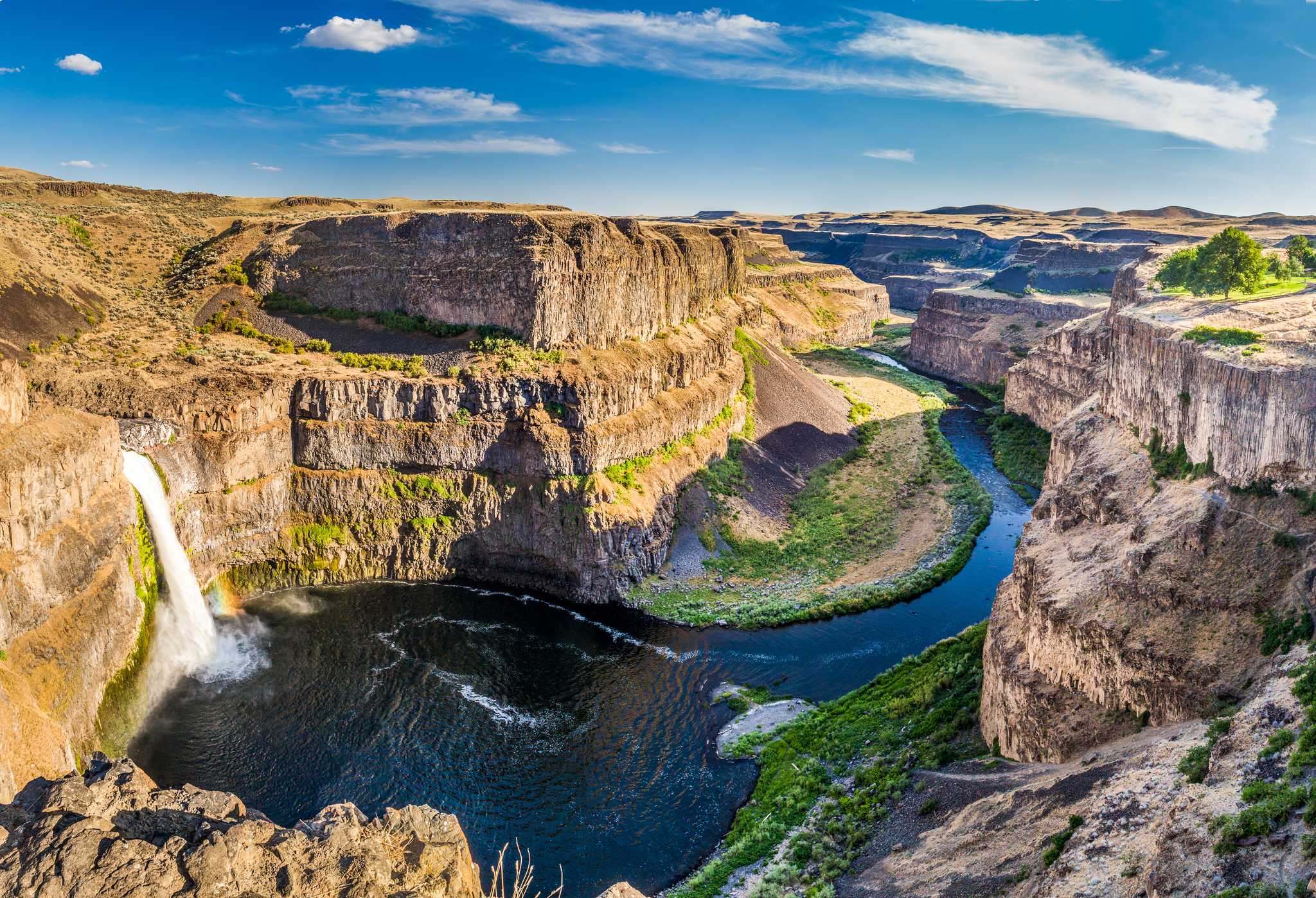 Visit Palouse Falls State Park on the way from bellevue-wa-us to pullman-wa-us with Daytrip