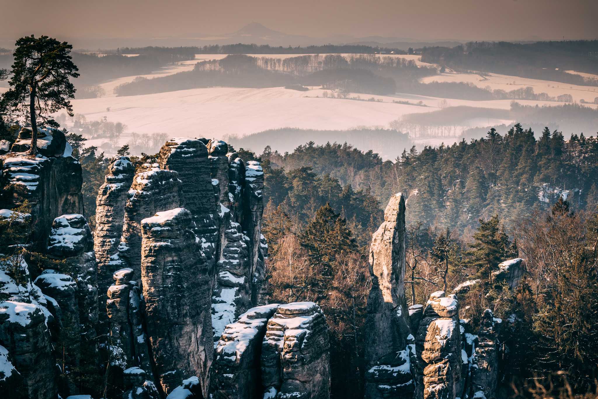 Itinerary stop at Prachov Rocks on private day trip from Prague