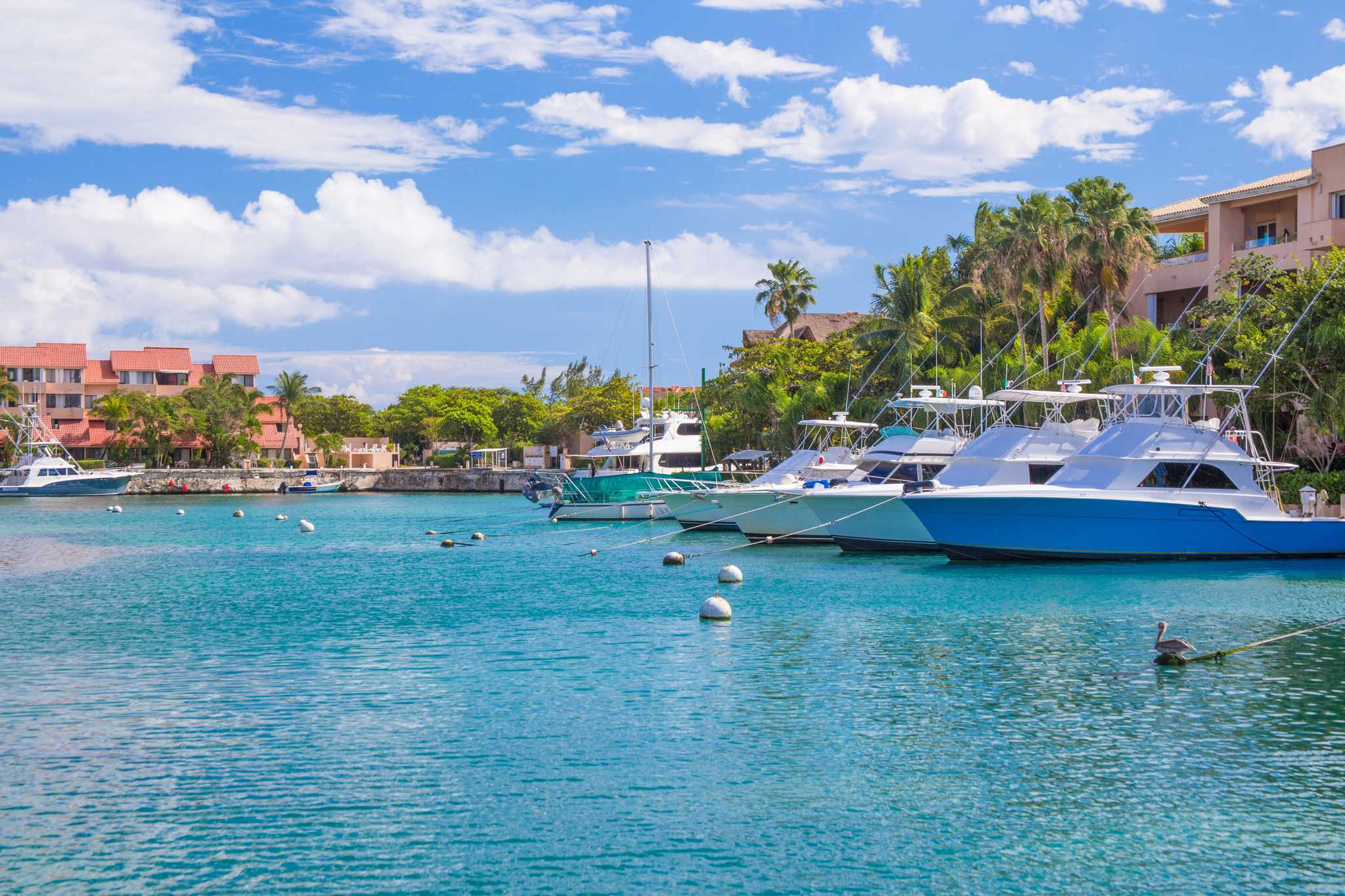 Itinerary stop at Puerto Aventuras on private day trip from Puerto Morelos