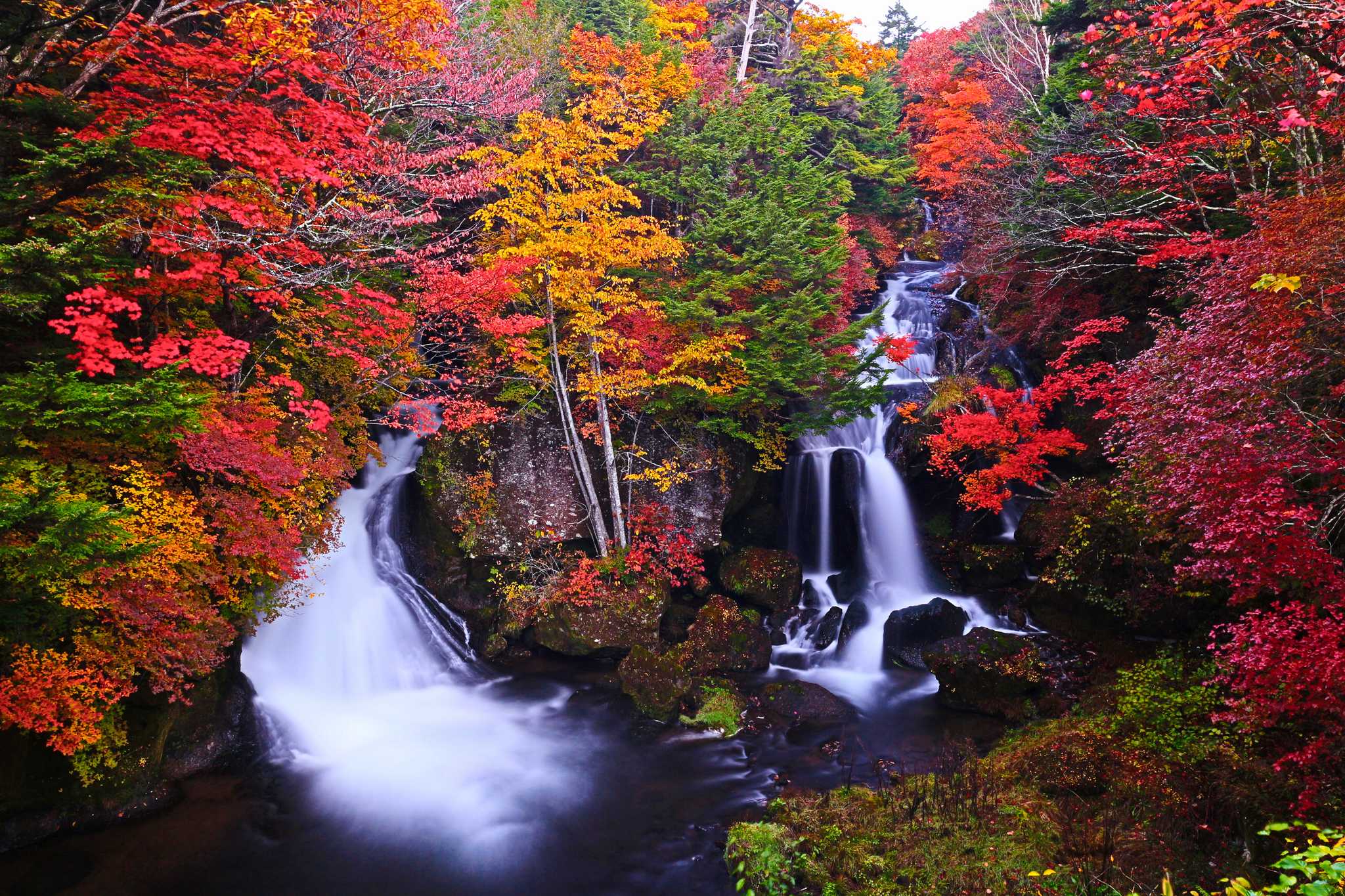 Parada no itinerário em Cachoeira Ryuzu em viagem particular de um dia a partir de Tóquio