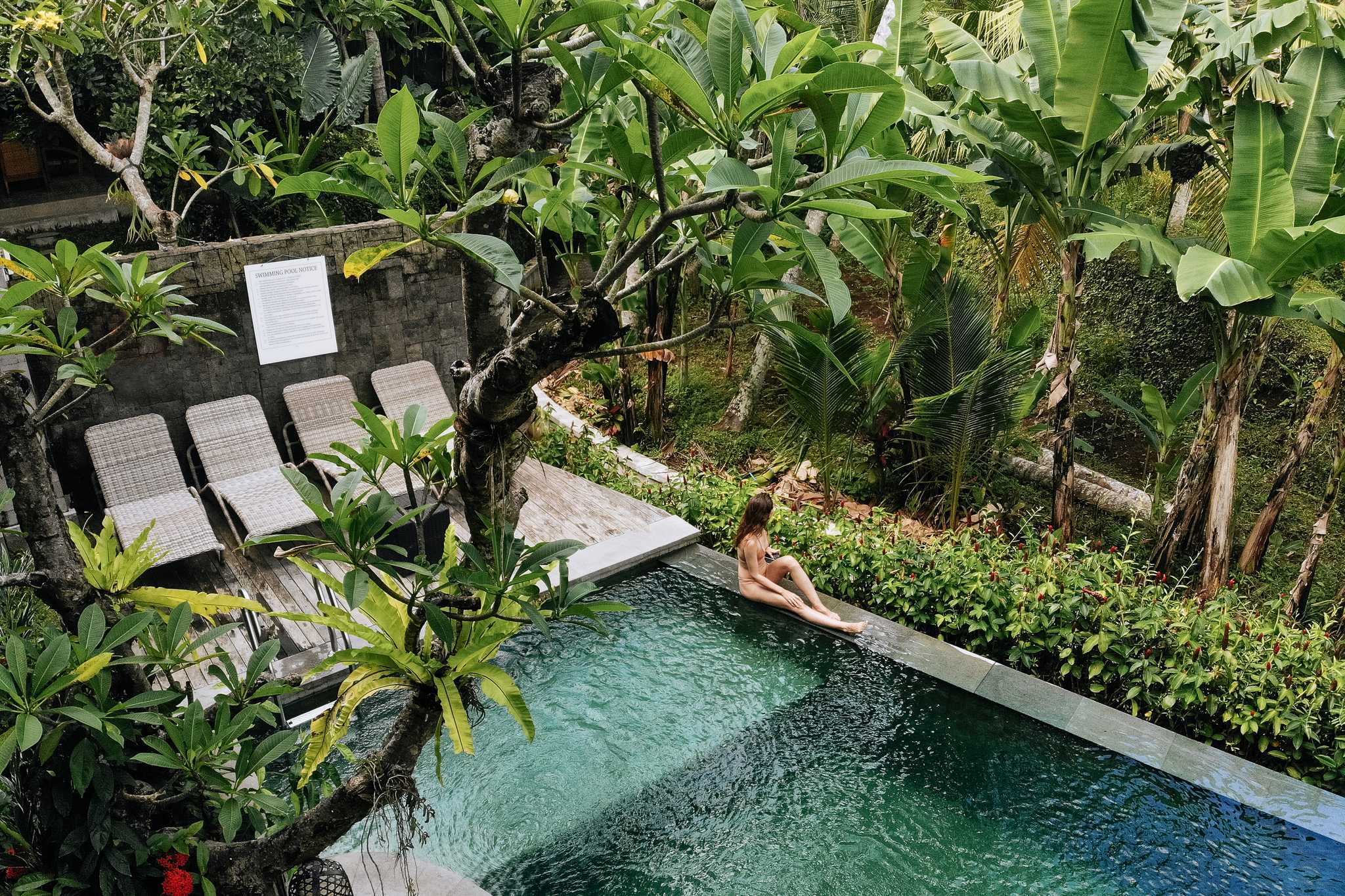 Itinerary stop at Sacred River Spa on private day trip from Denpasar