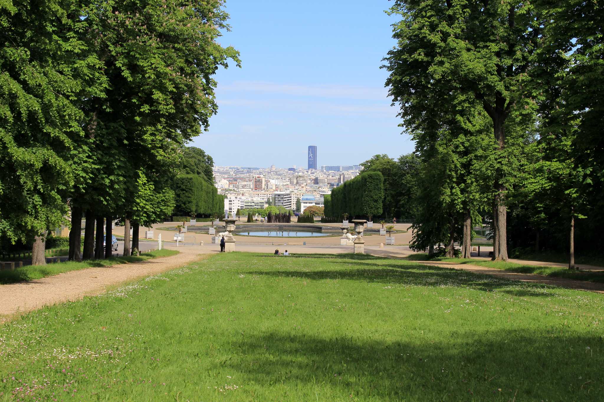 Reiseroute Stop in Parc de Saint-Cloud auf privatem Tagesausflug von Paris