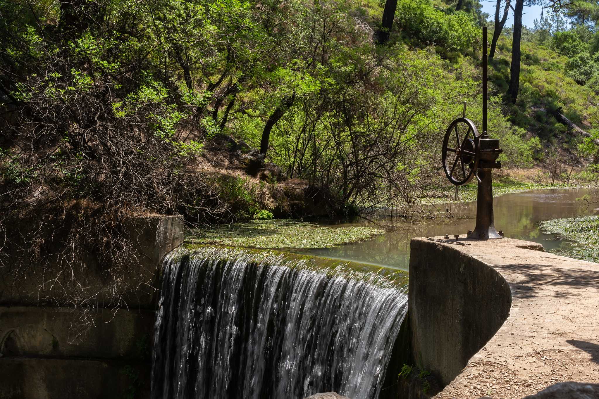 Reiseroute Stop in Seven Springs auf privatem Tagesausflug von Rhodes City