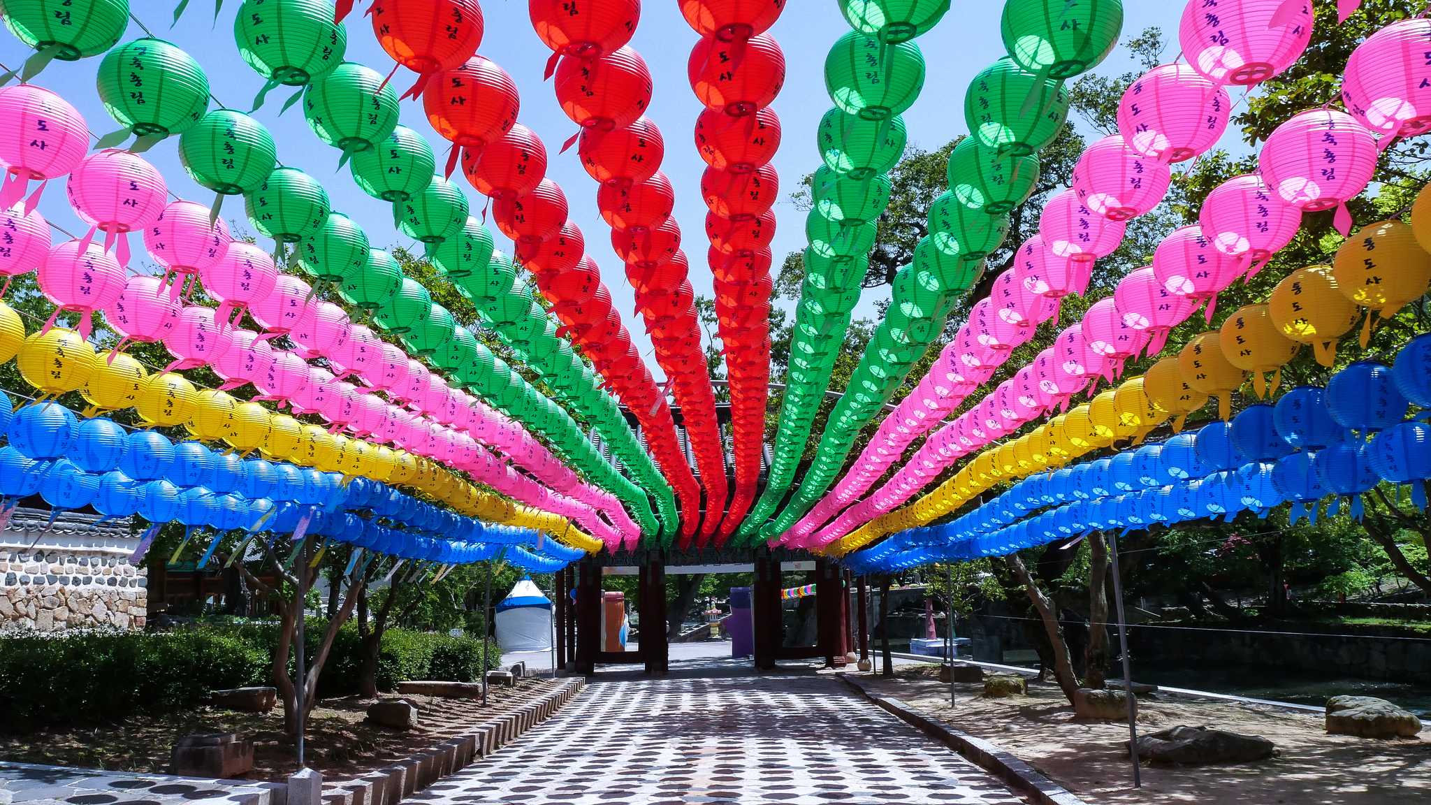 Reiseroute Stop in Tongdosa Temple auf privatem Tagesausflug von Busan