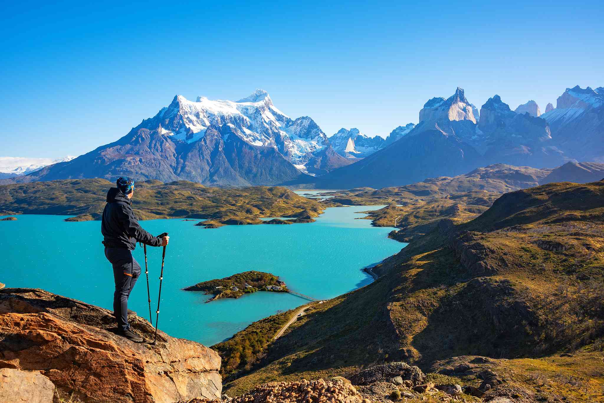 Scenic view of Torres del Paine National Park - private day trip from Punta Arenas - photo 2