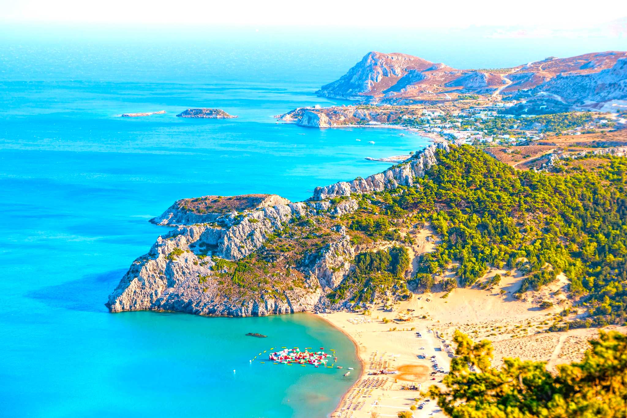 Rhodes City to Kallithea Springs and Tsambika Beach Day trip