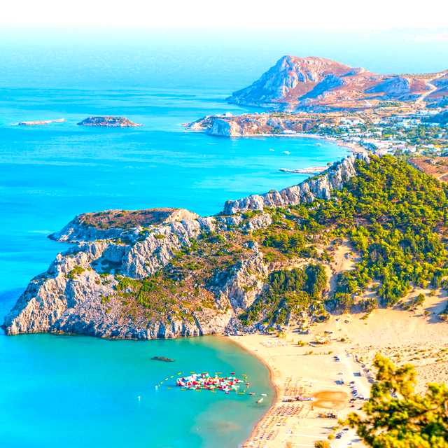 Rhodes City to Kallithea Springs and Tsambika Beach Day trip