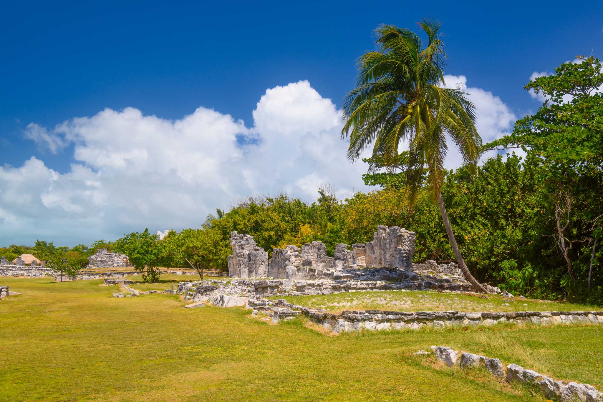 Private car transfer services in Tulum Archaeological Zone - scenic view on Tulum Archaeological Zone in Mexico