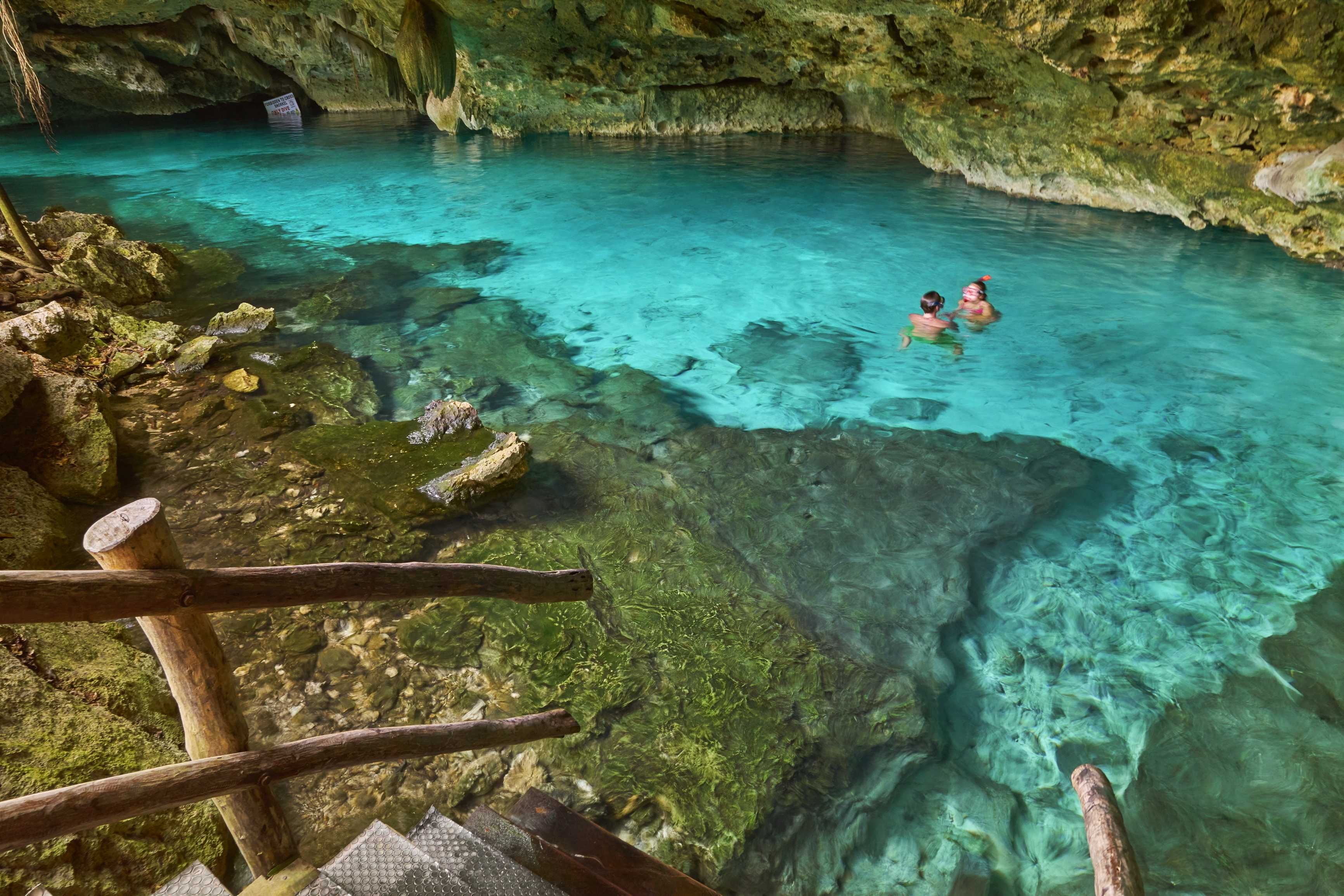Private Day Trip from Puerto Aventuras to Two Eyes Cenote and Cenote ...