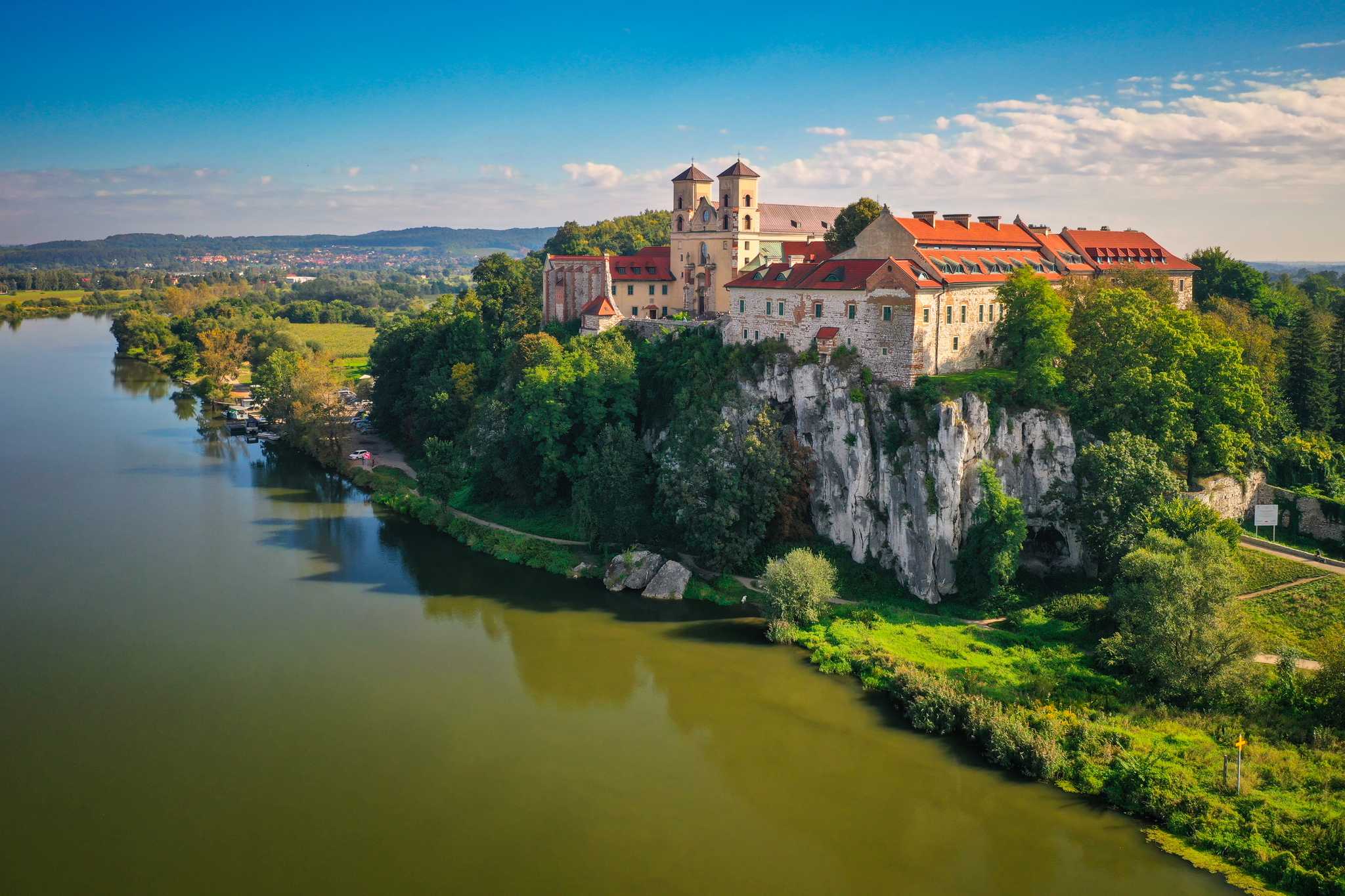 Resplan stopp vid Tyniec Abbey på privat dagsutflykt från Krakow