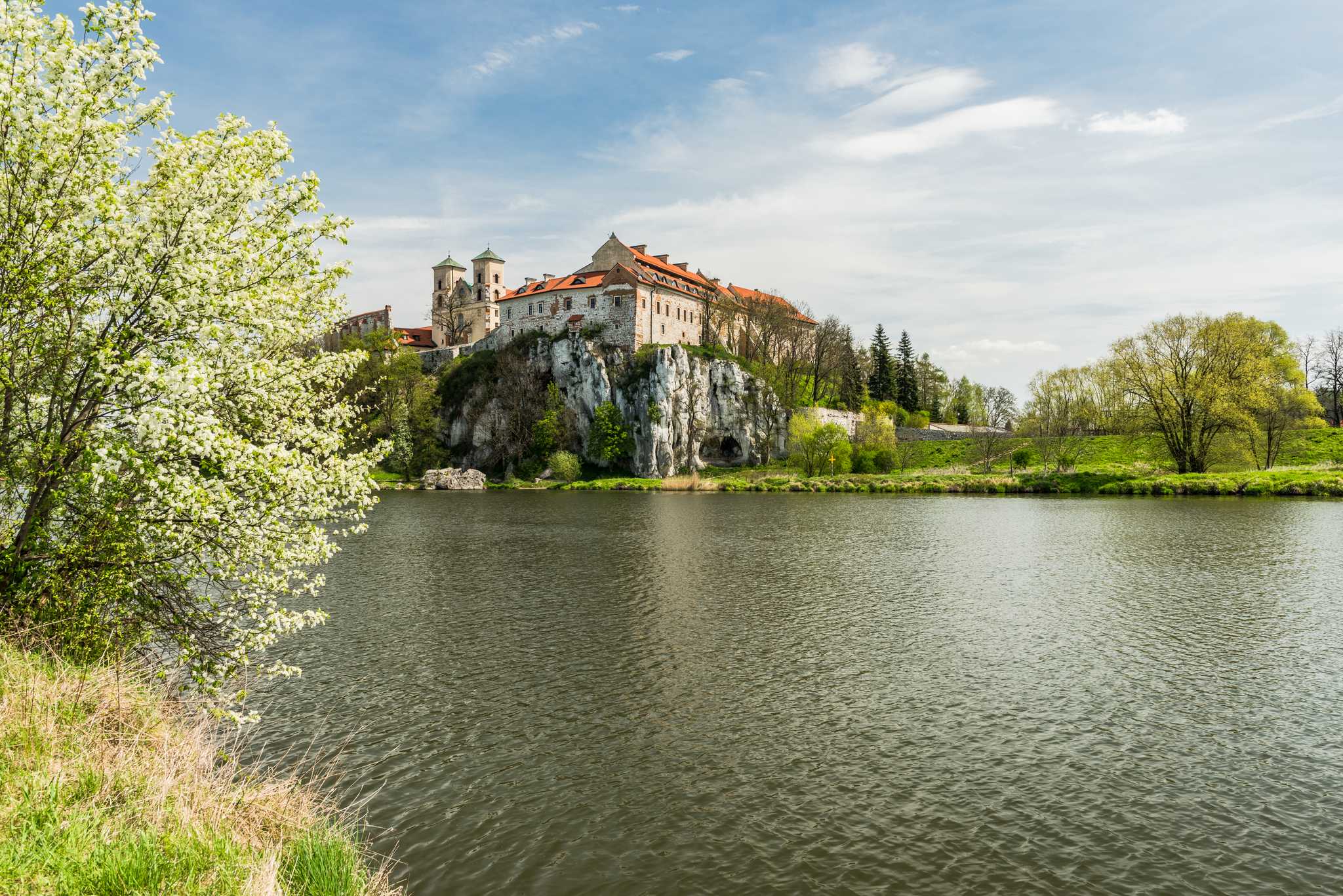 Resplan stopp vid Tyniec Abbey på privat dagsutflykt från Krakow