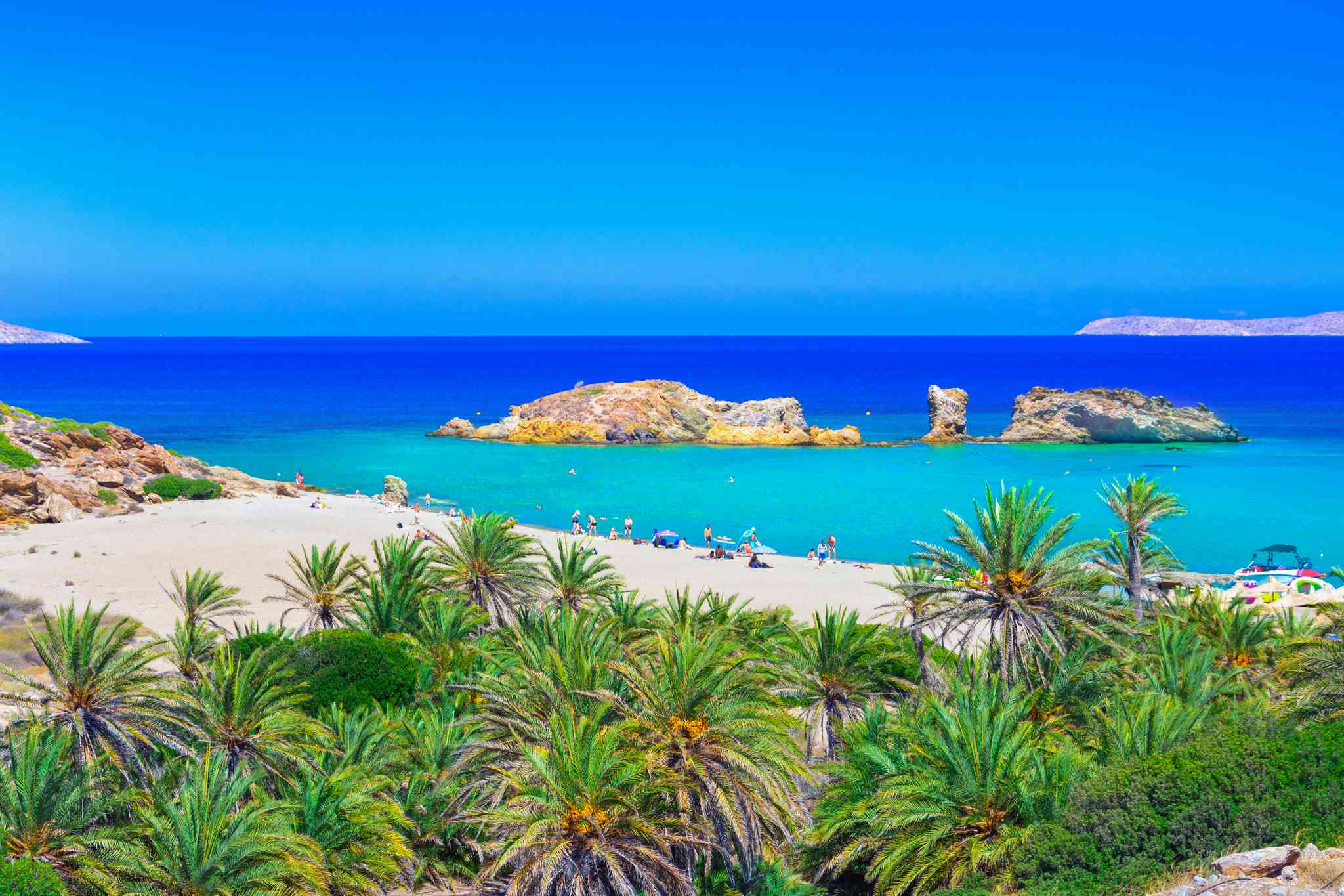 Blick auf die Landschaft von Vai - private Tagesreise von Chania - Foto 3