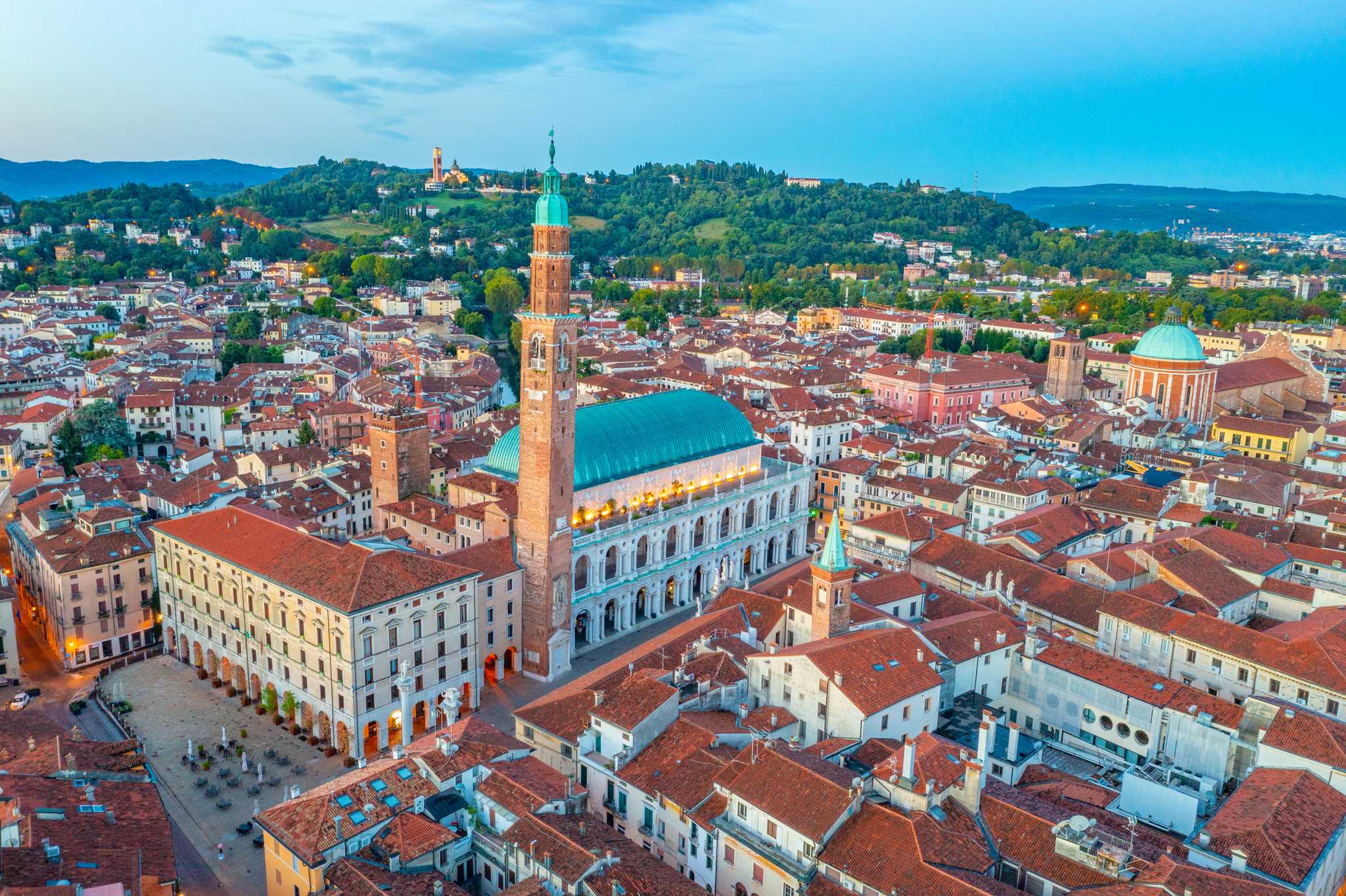 Reiseroute Stop in Vicenza auf privatem Tagesausflug von Verona