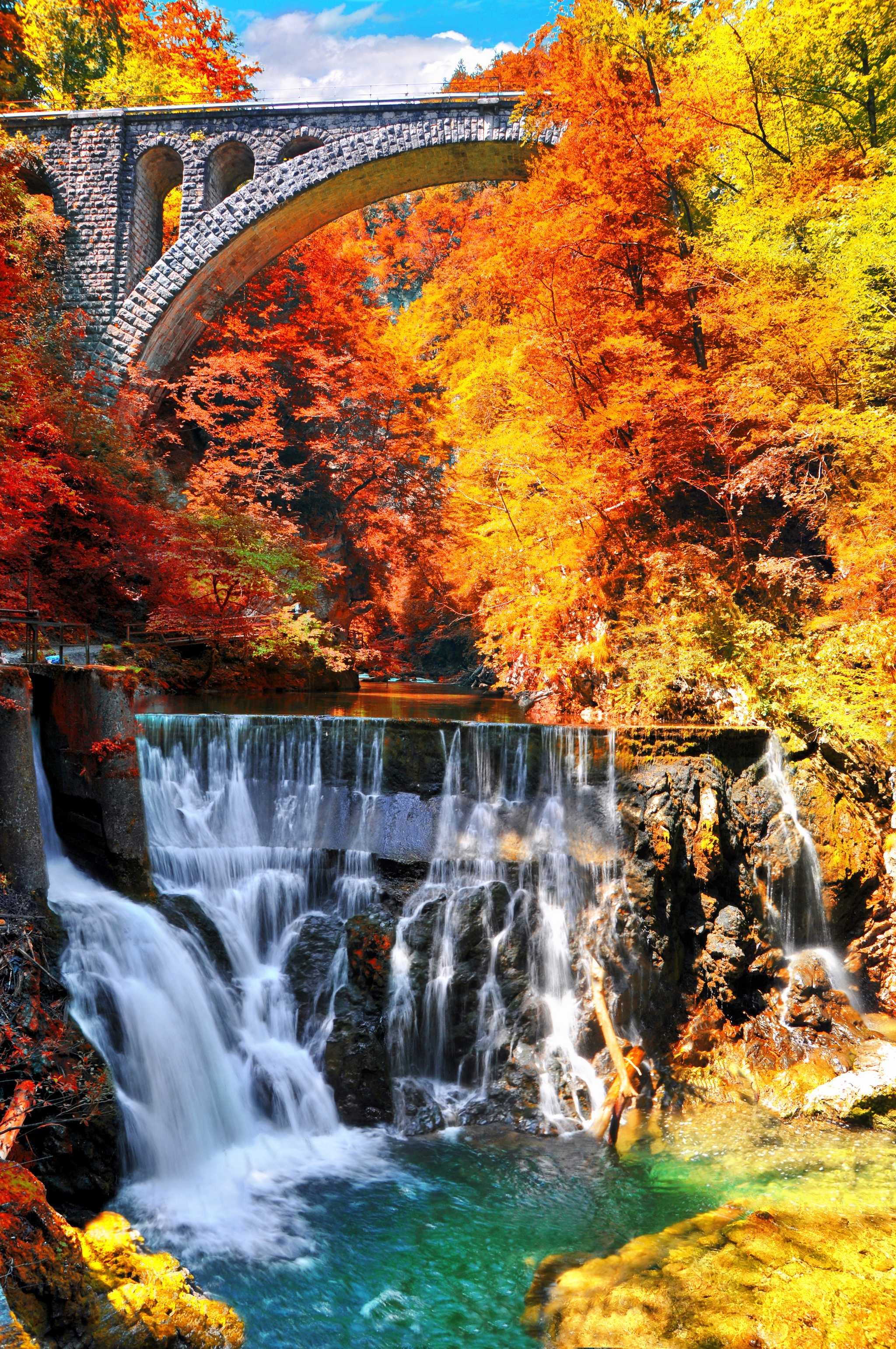 Itinerary stop at Vintgar Gorge on private day trip from Ljubljana