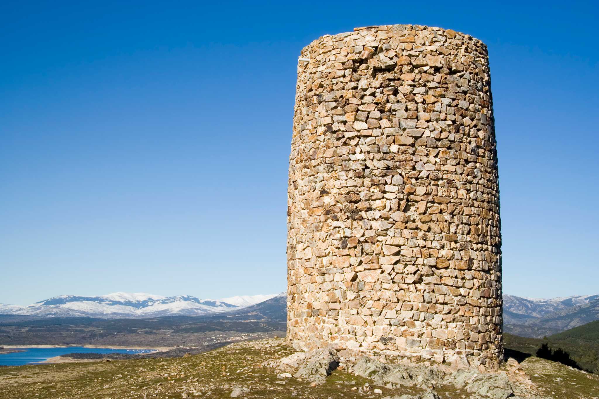 Itinerary stop at Watchtower of El Berrueco on private day trip from Madrid