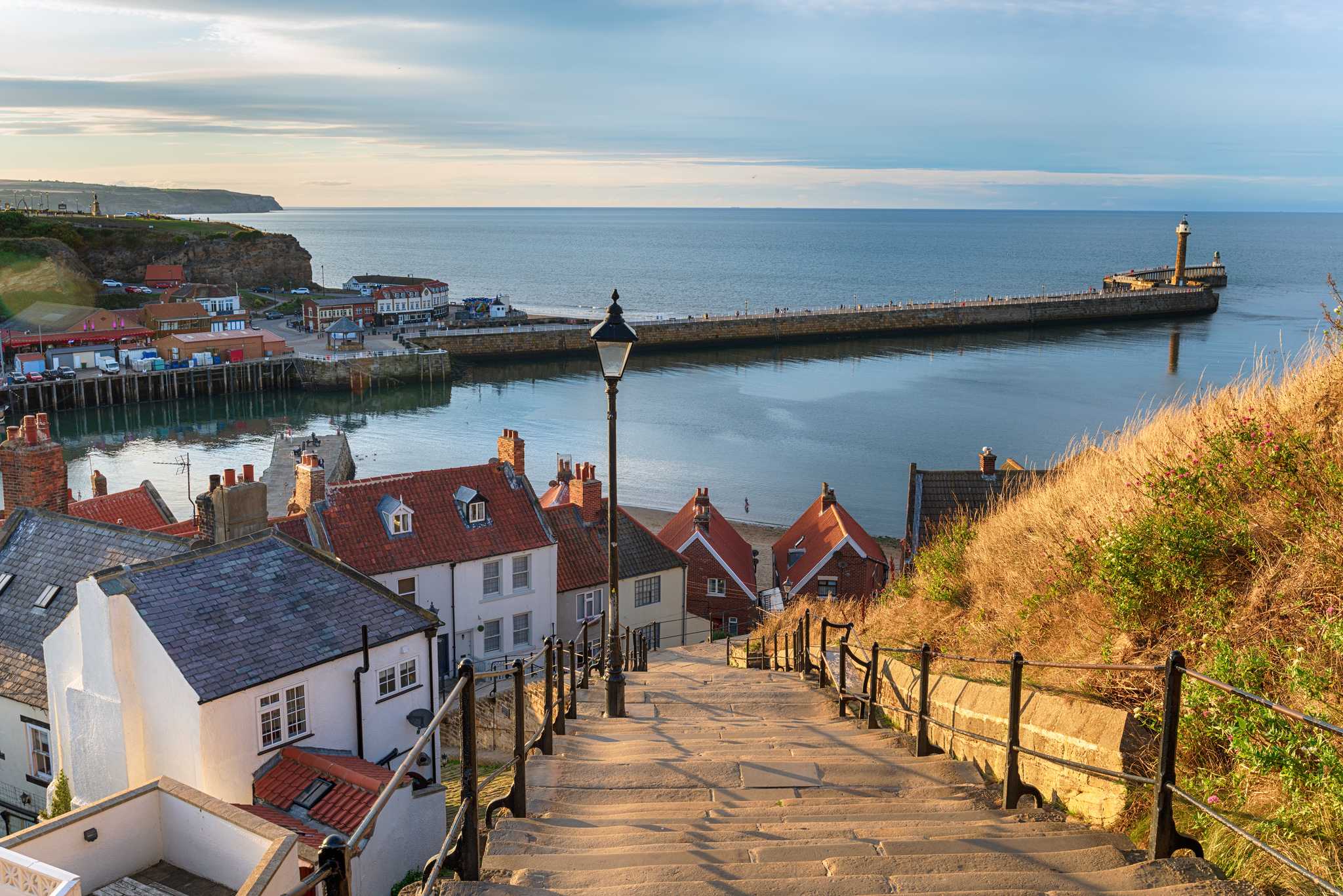 Private car transfer services in Whitby - scenic view on Whitby in United Kingdom