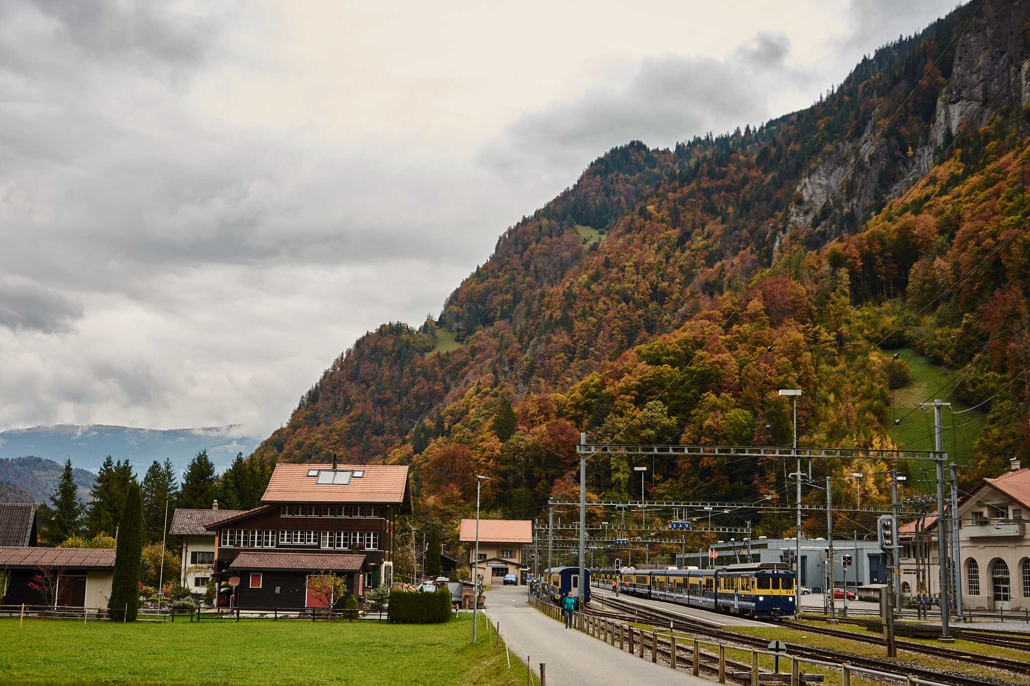 Private car transfer services in Zweilutschinen - scenic view on Zweilutschinen in Switzerland